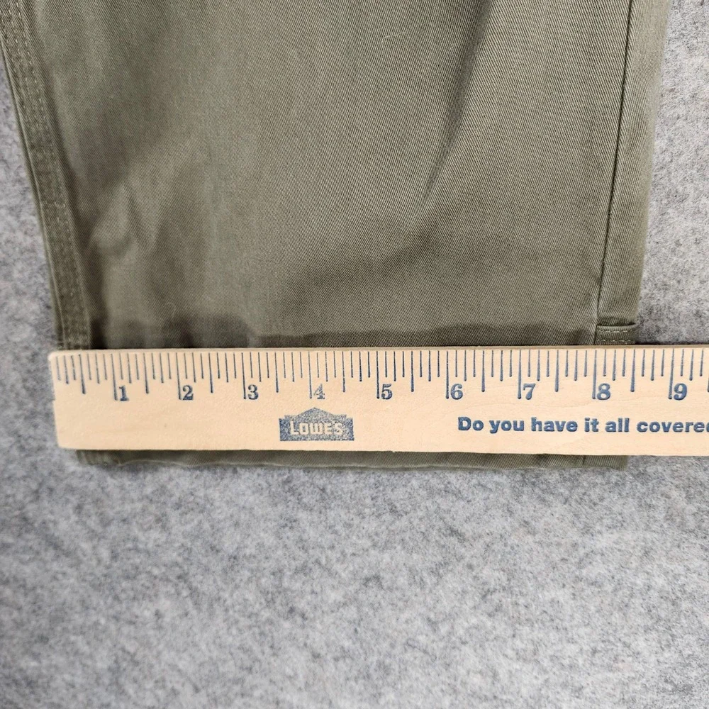 Duluth Trading Flex Fire Hose Cargo Pants Men 36x28 Green Relaxed Work Carpenter